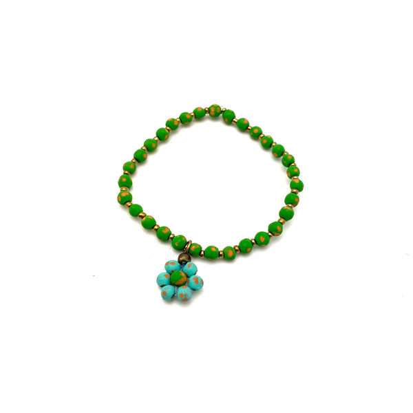 Ceramic Daisy Bracelet