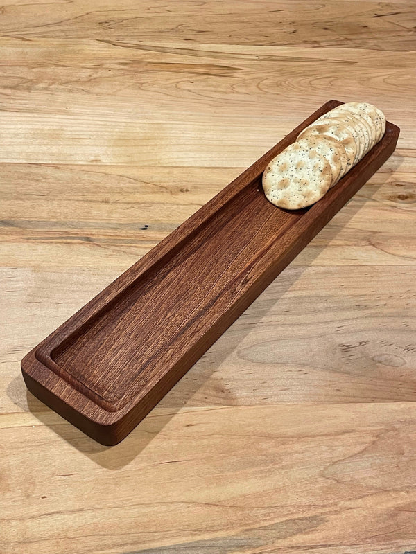 Hardwood cracker tray