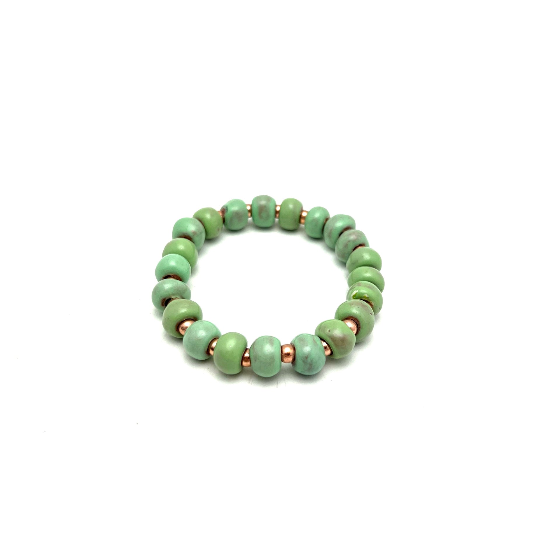 Simple Ceramic Bracelet- Rose Gold