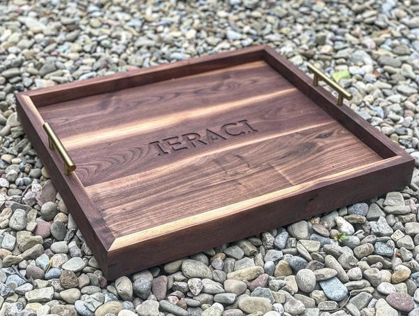 Black Walnut Serving Tray - Gifts for You 'n Me