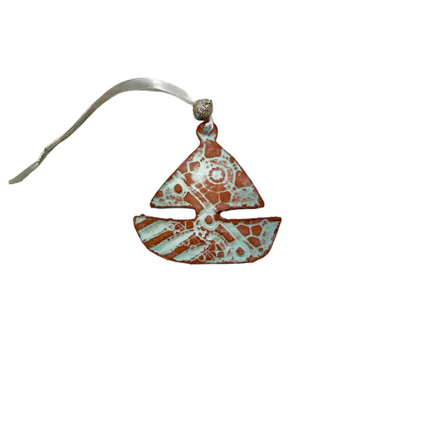 Sailboat Ceramic Ornament