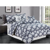 Premius Sophia 7 Piece Oversized Comforter Set, Dark Grey