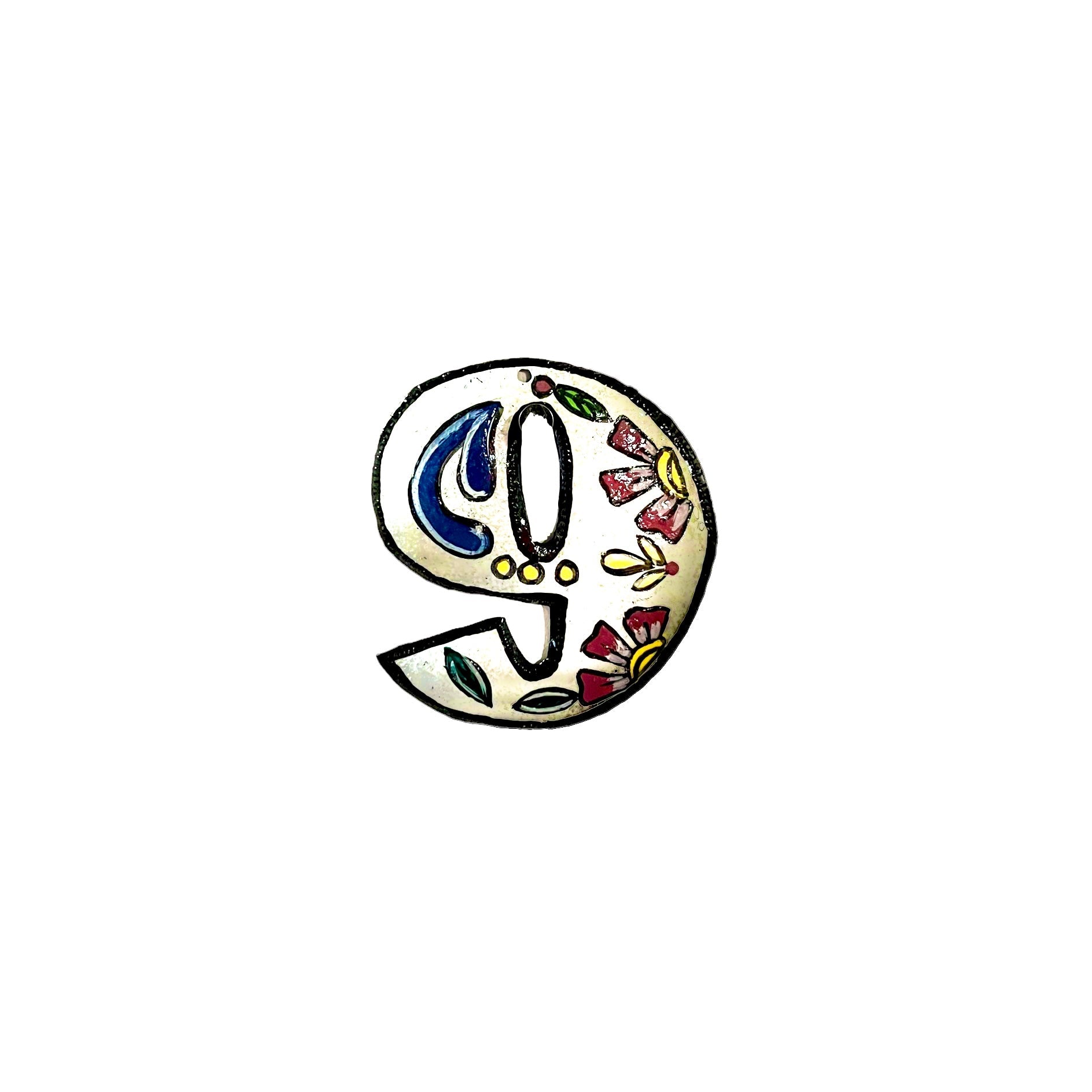 Painted Numbers - White