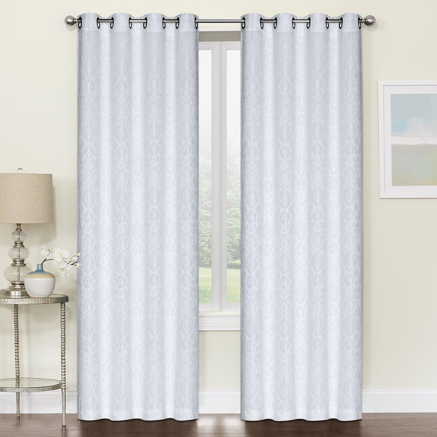 Astoria Jacquard Grommet Window Panel, 54x84 Inches