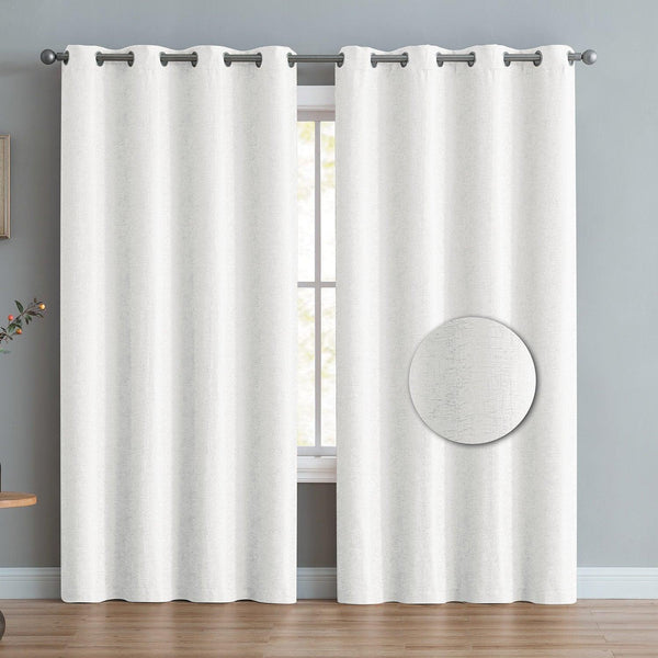 Courtney Textured Room Darkening Grommet Window Panel, 52x84 Inches