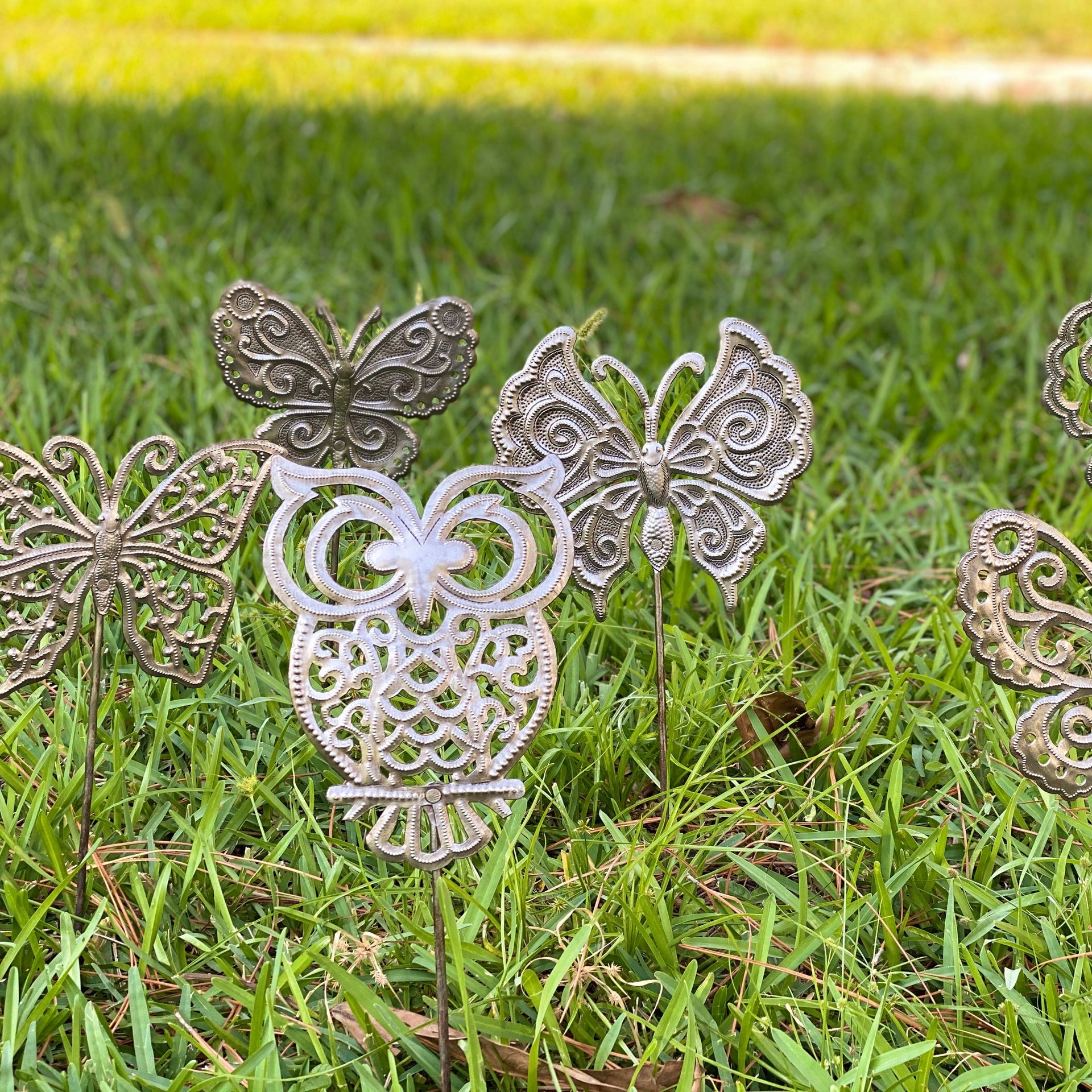 Steel Drum Garden Stake