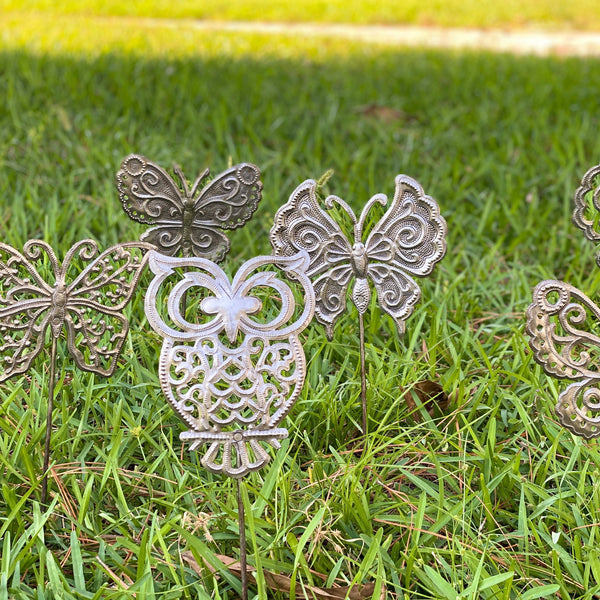 Steel Drum Garden Stake