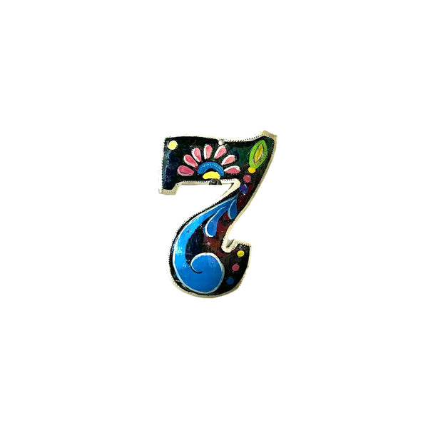 Painted Numbers - Black