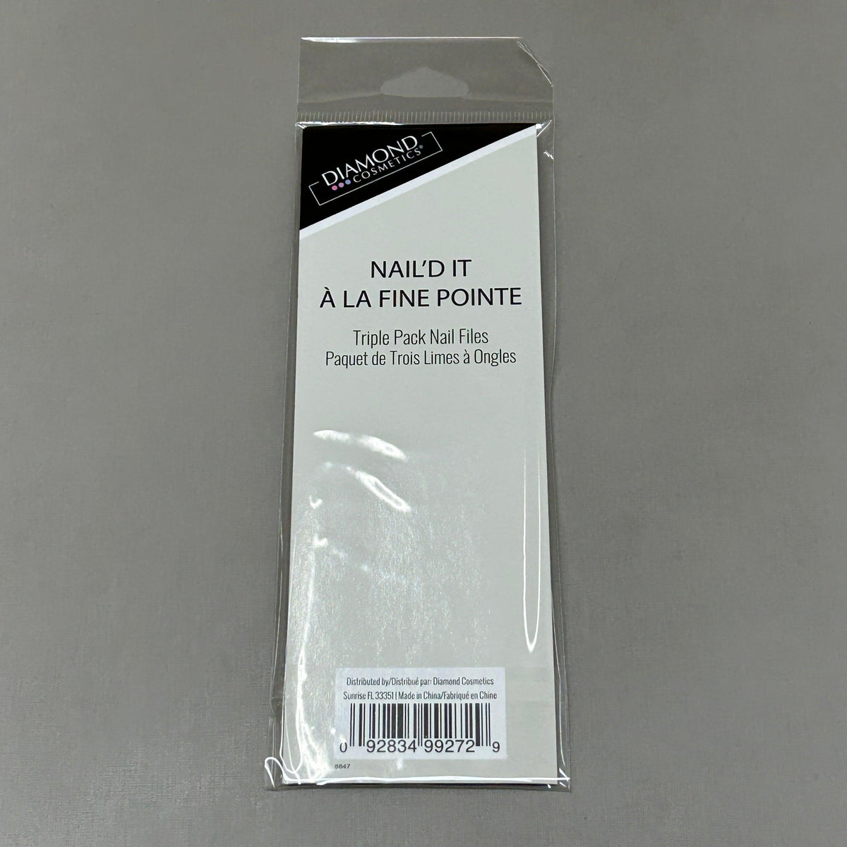 DIAMOND COSMETICS (3 PACKS of 3) Holiday Nail Files Multiple Prints 85386DT