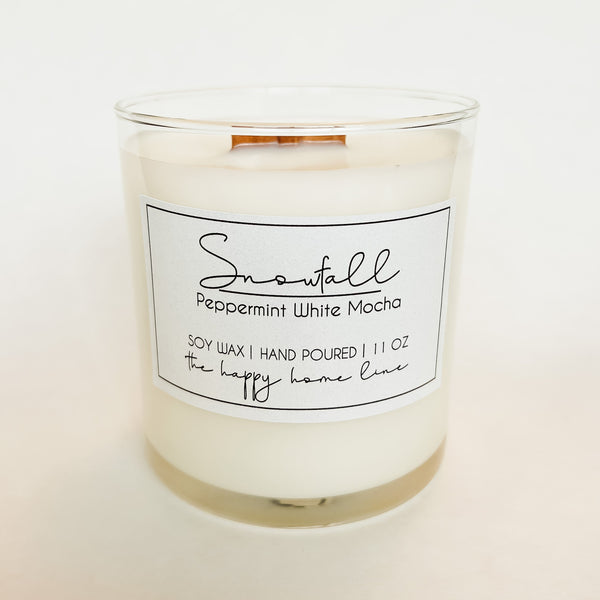 Snowfall Wood Wick Candle