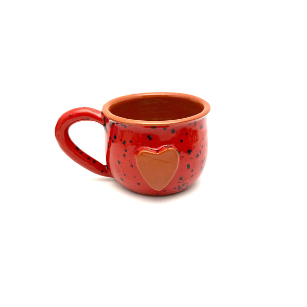 Calliope Heart Mug - Ladybug Red