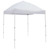 Just Relax Compact Travel Ready Canopy Tent With Case, White, 10x10 Feet