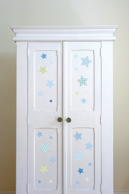 Wish Upon a Star - Blue Nursery Wall Decals