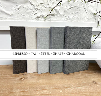 Skinny Fabric Covered Books