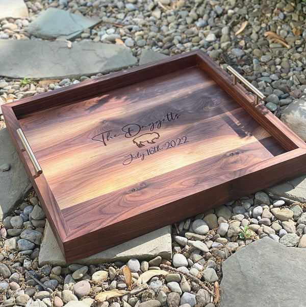 Black Walnut Serving Tray - Gifts for You 'n Me