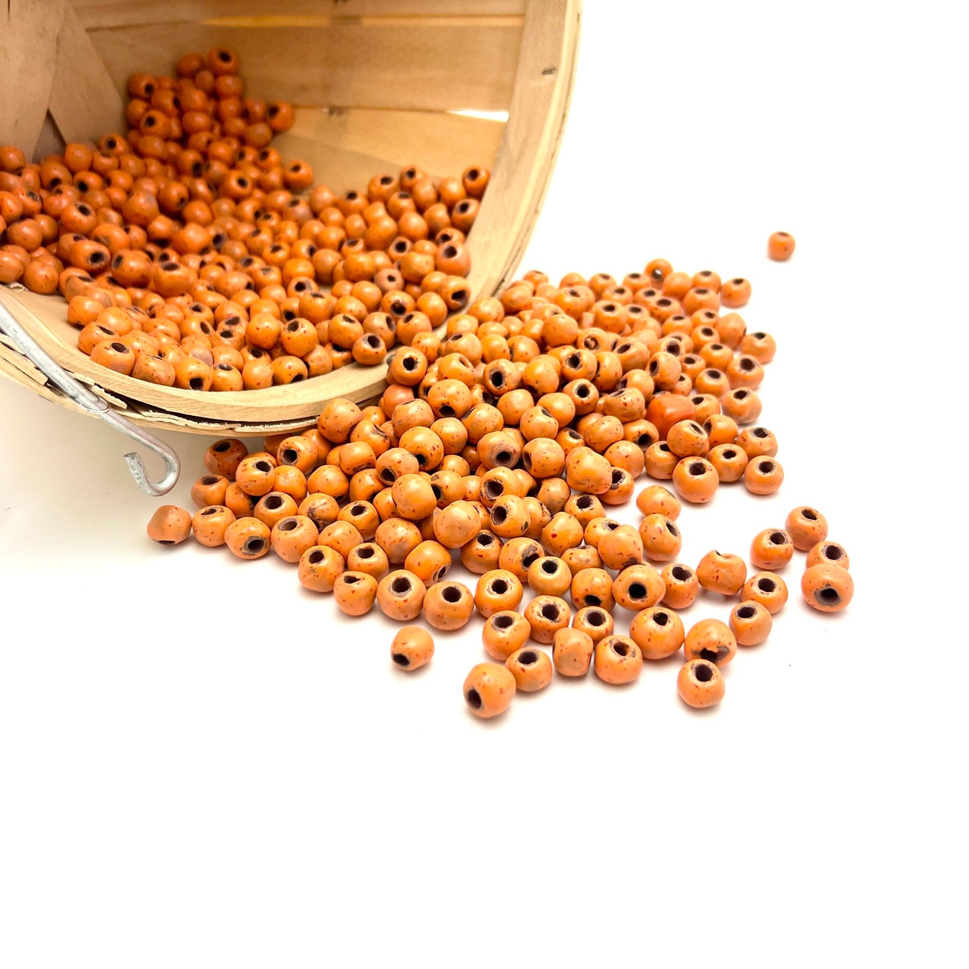 Bulk Beads - Orange Sparks
