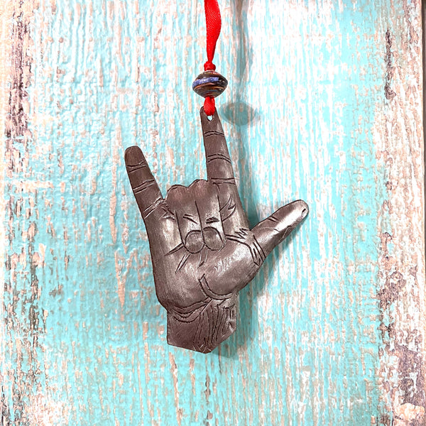 I Love You Sign Ornament