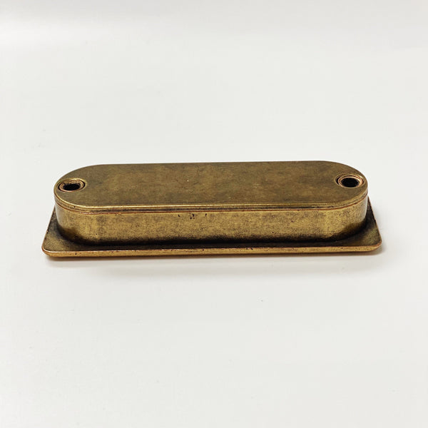 Recessed Antique Brass Closet and Drawer Pulls