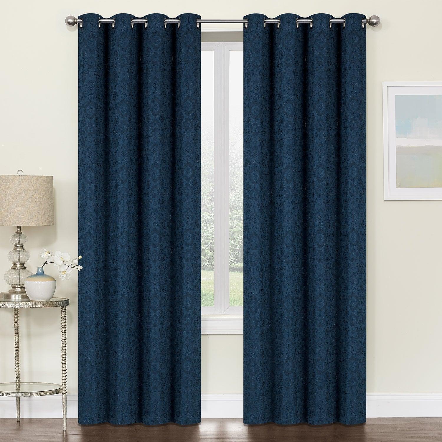 Astoria Jacquard Grommet Window Panel, 54x84 Inches