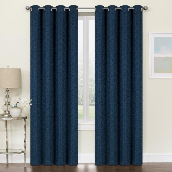 Astoria Jacquard Grommet Window Panel, 54x84 Inches