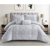 Ashfield 5 Piece Jacquard Leaf Design Comforter Set