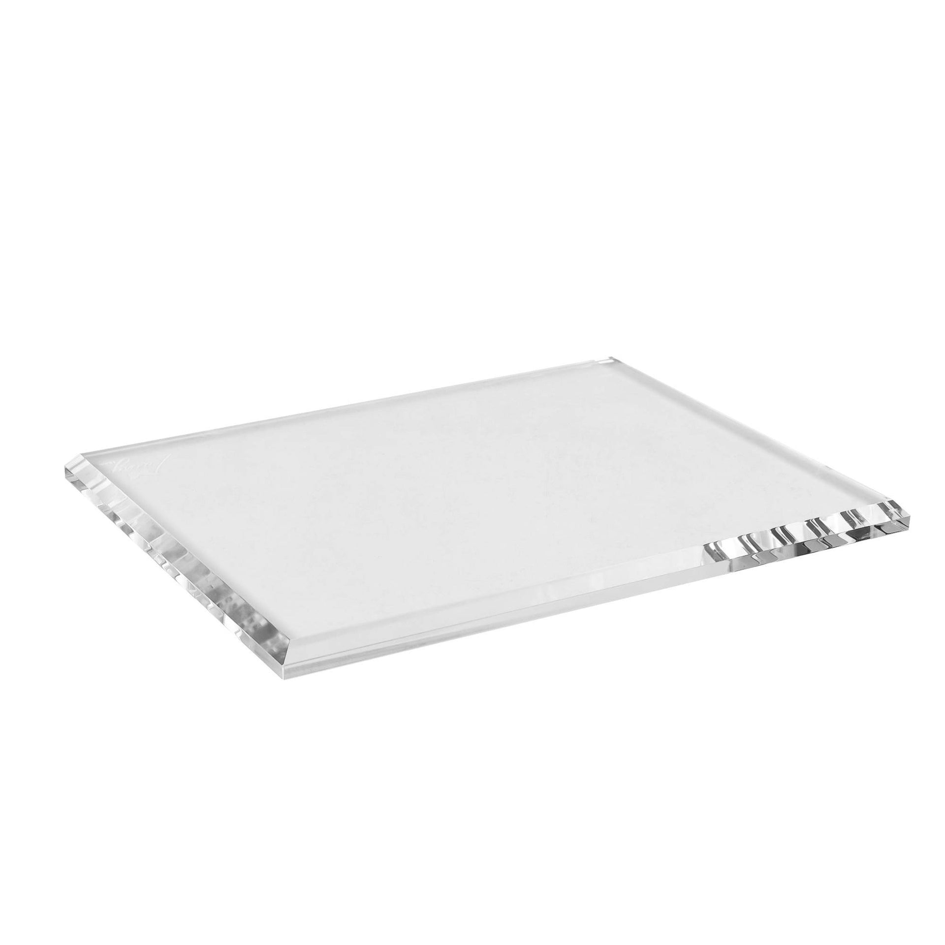 Modern Solid Crystal Tray in 8.5x11