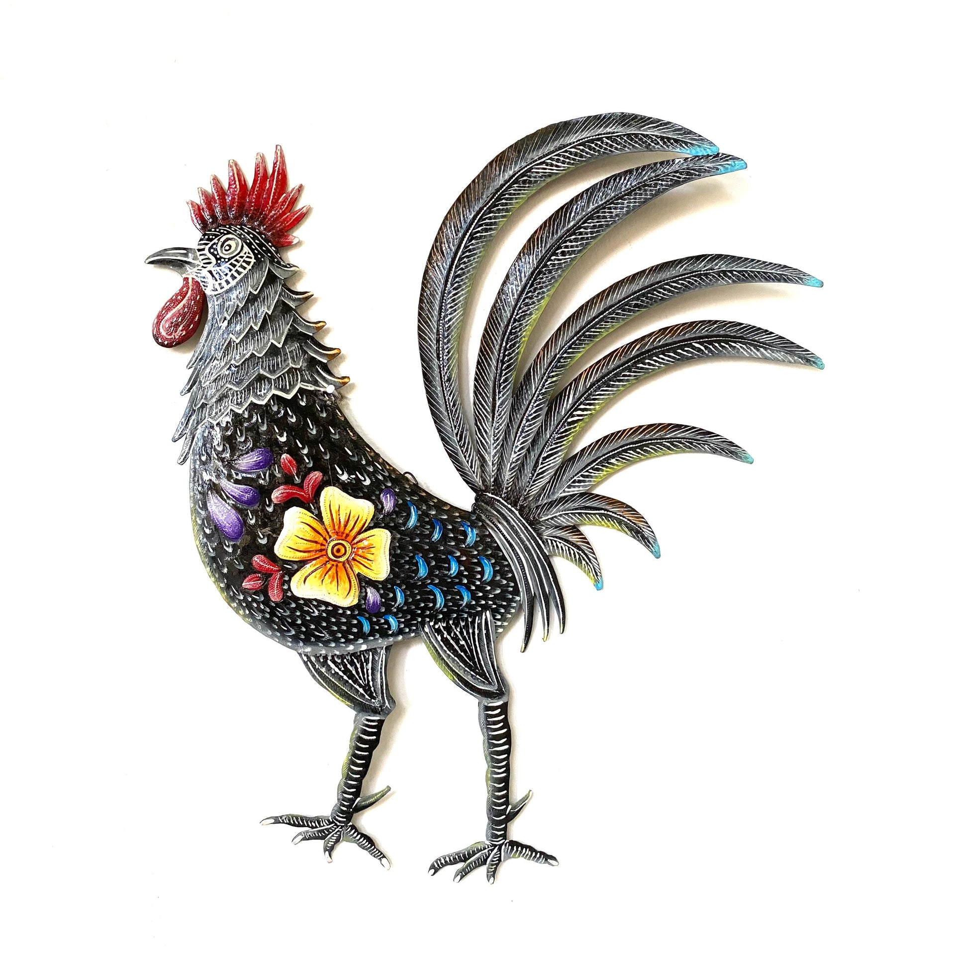 Floral Rooster