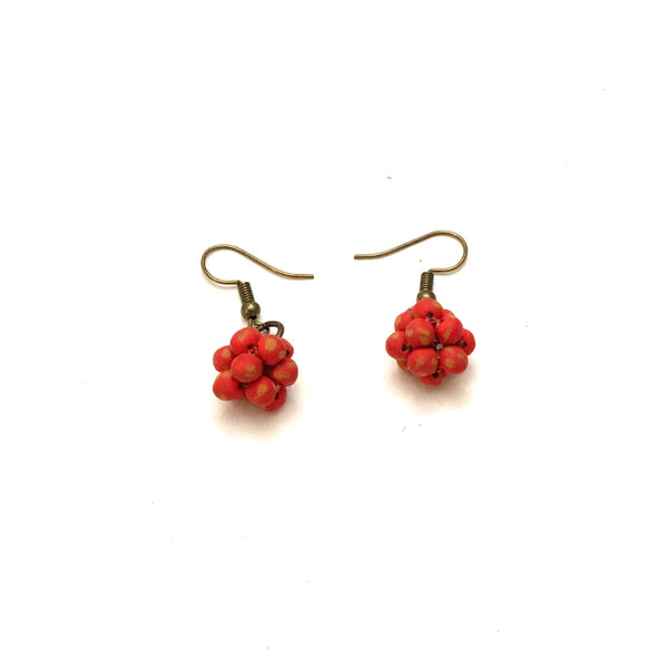 Micro-bead Ceramic Popcorn Earrings