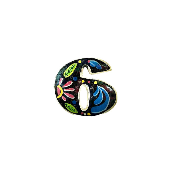 Painted Numbers - Black