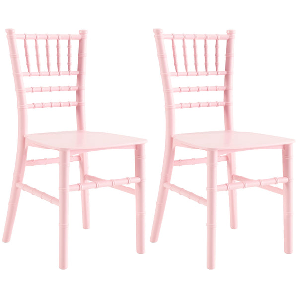 JOON 2 Pack Kids Tiffany Chiavari Chairs, 25x13x14.5 Inches