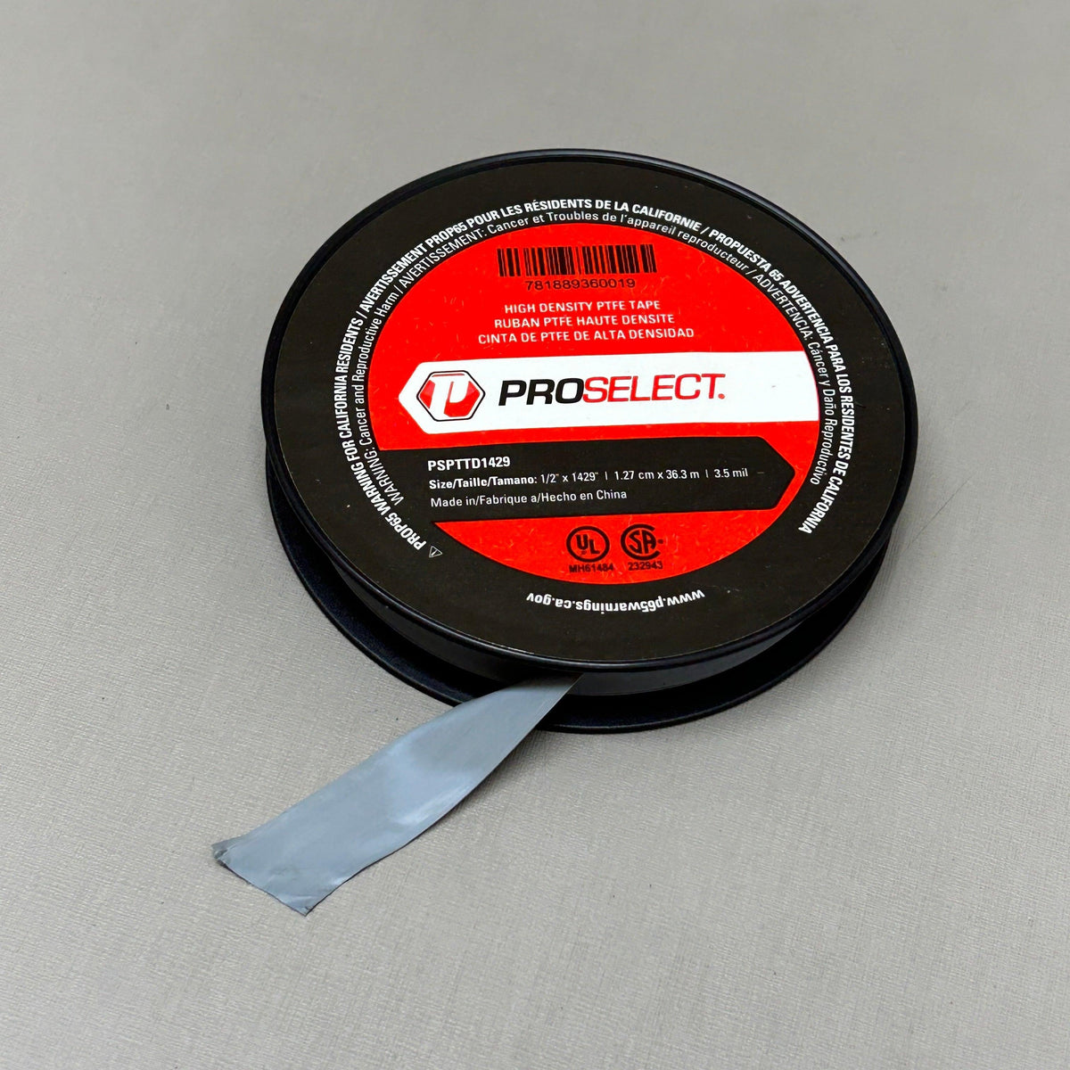 PROSELECT 5 Pack! ptfe Teflon Seal Thread Tape 1/2