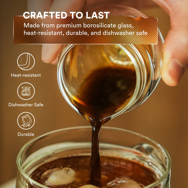 Double Wall Espresso Pouring Glass (Set of 2) Ovalware