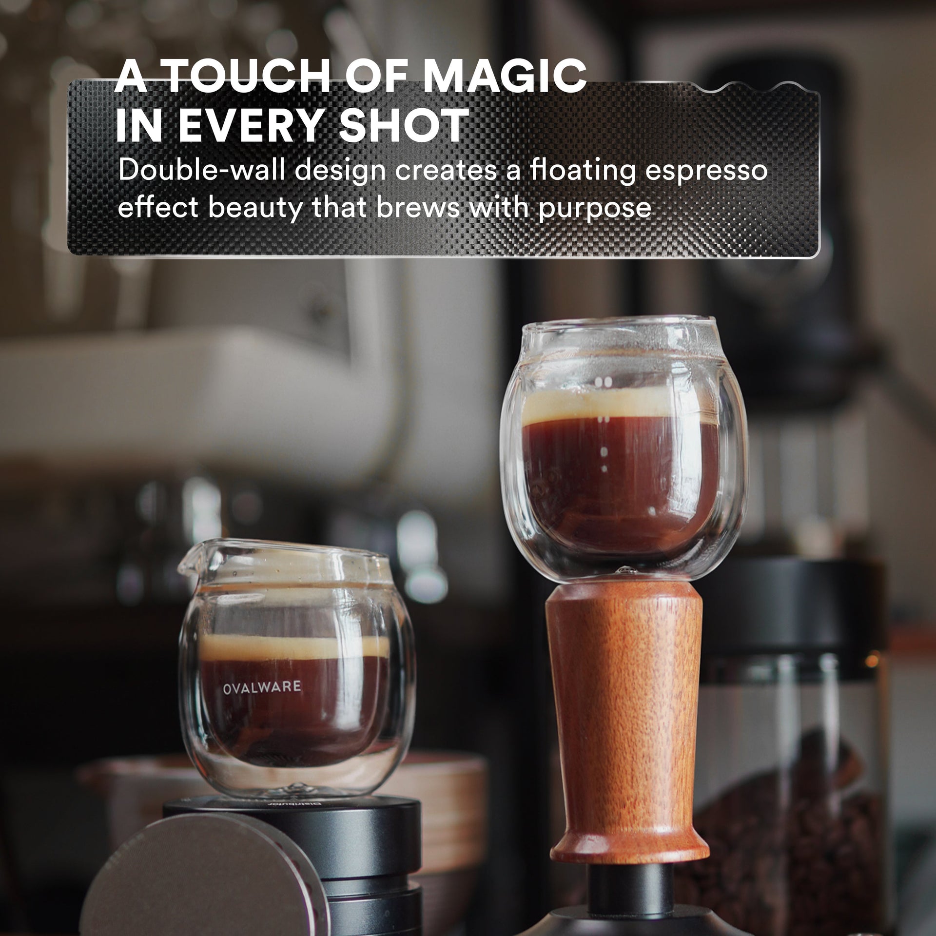 Double Wall Espresso Pouring Glass (Set of 2) Ovalware