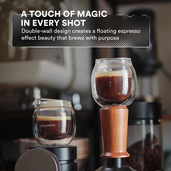 Double Wall Espresso Pouring Glass (Set of 2) Ovalware