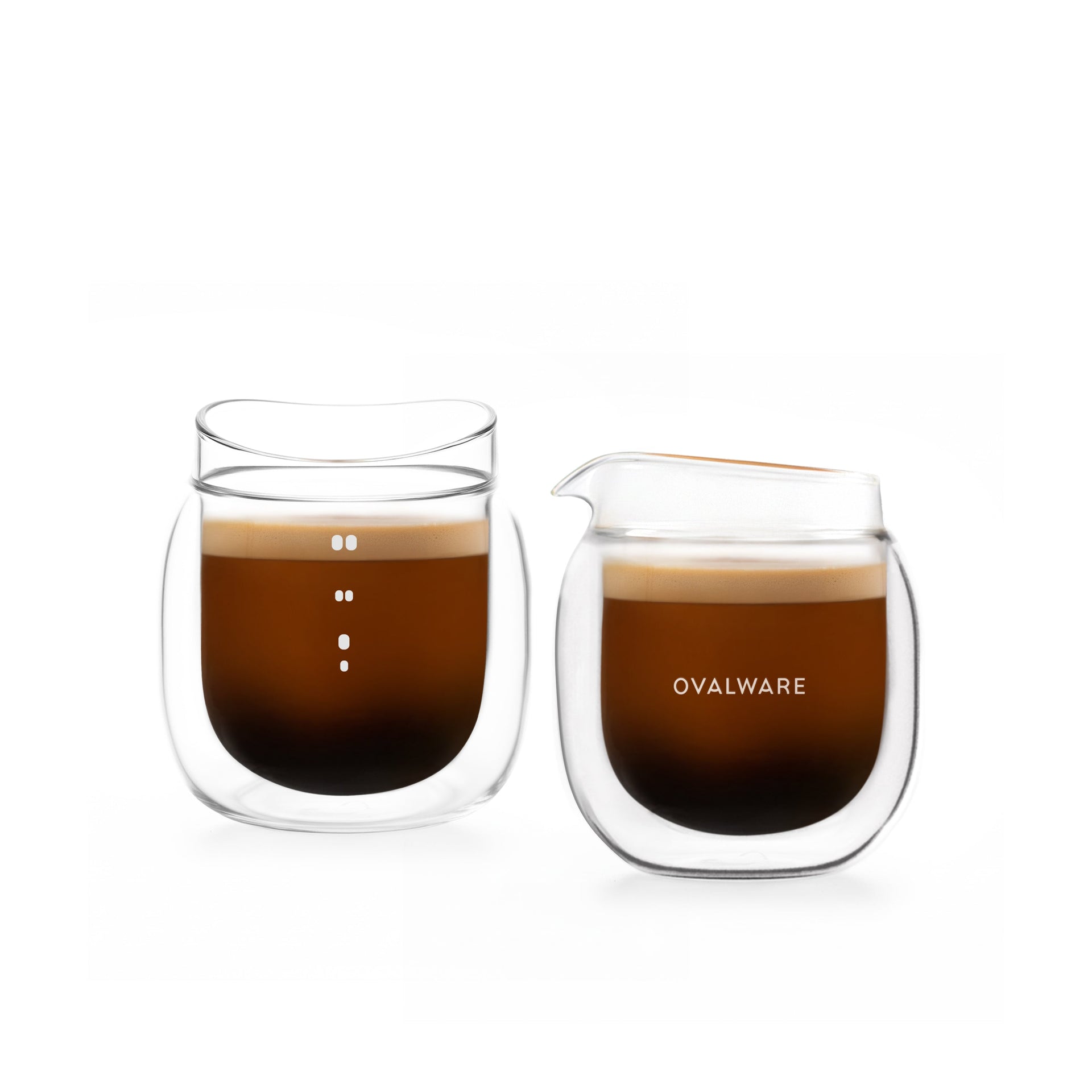 Double Wall Espresso Pouring Glass (Set of 2) Ovalware