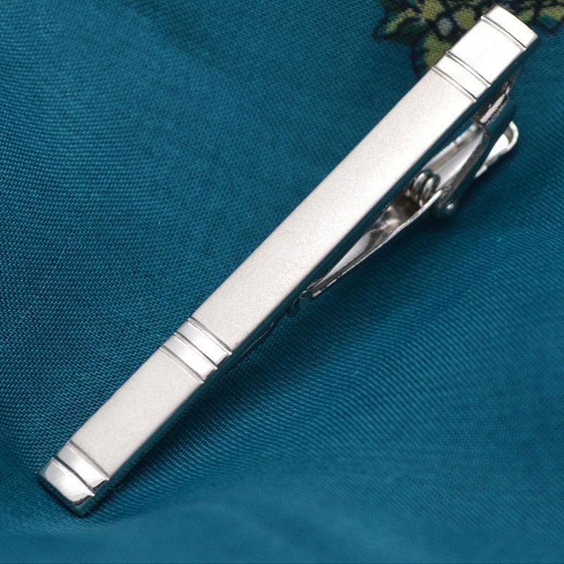Impeccable Luxury Men's Metal Necktie Bar Formal Dress Shirt Classic Wear Neck Tie Clip With Chain Gold Color Clip Unique Shirt Business Tie Clip Wedding Ceremony Tie Clips Party Fashion Smooth Clasp Pin Father's Day Gifts