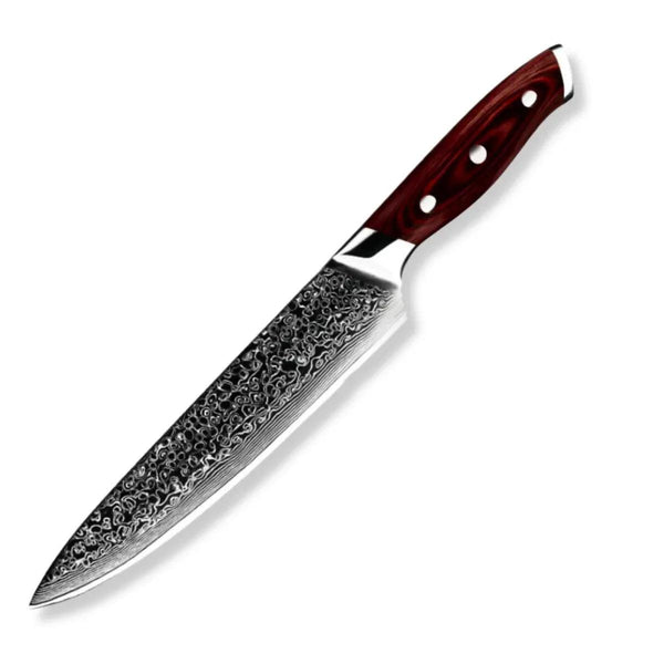 Kitchen Edge VG10 Damascus Chef Knife with Pakkawood handle - Gifts for You 'n Me