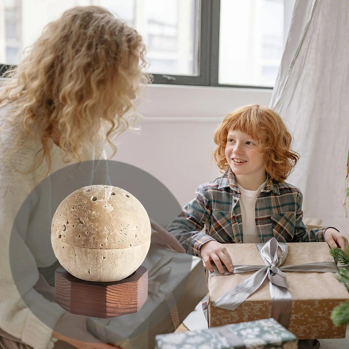 Incense Burner - Handmade Natural Round