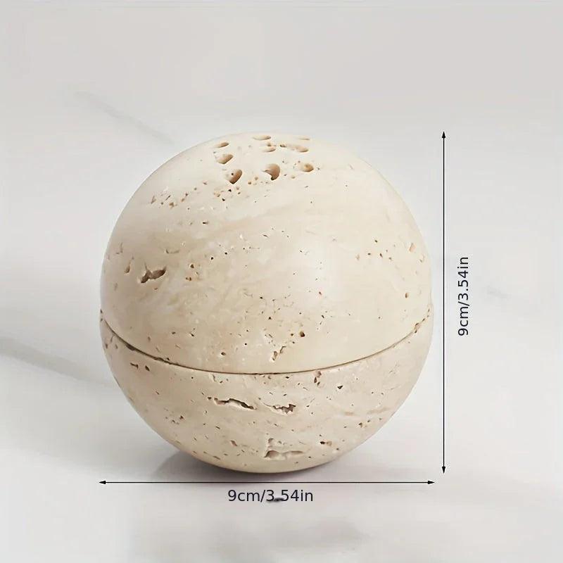 Incense Burner - Handmade Natural Round