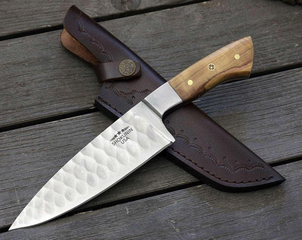 Increda Damascus Chef Knife with Olive Wood Handle - Gifts for You 'n Me