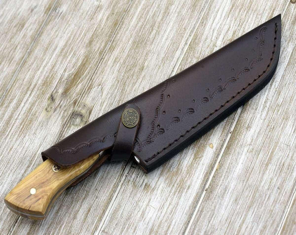 Increda Damascus Chef Knife with Olive Wood Handle - Gifts for You 'n Me