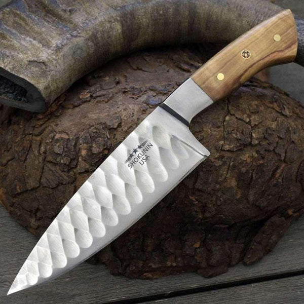 Increda Damascus Chef Knife with Olive Wood Handle - Gifts for You 'n Me