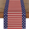 Independence Day Linen Burlap Table Bunting