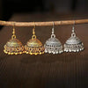 Indian Jhumka Jhumki Ethnic Dangle Earring Sets for Women Vintage Silver Gold Long Tassel Bell Drop Earrings Boho Jewelry Ethnic Silver Color Dangle Earrings For Women Drop Tassel Earrings for Women Bohemian Party Gift