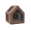 Small Indoor Dog House - S / Walnut / Open House