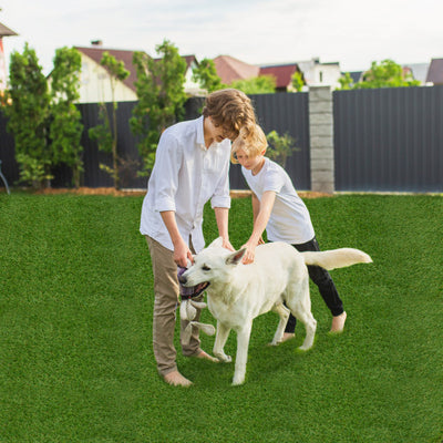Indoor Outdoor Synthetic Turf Mat with Drainage Holes-M
