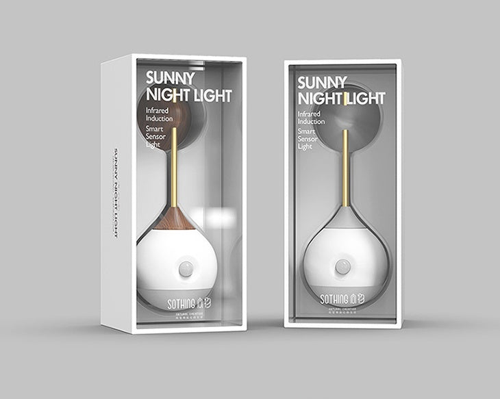 Grey Spiral Night Light