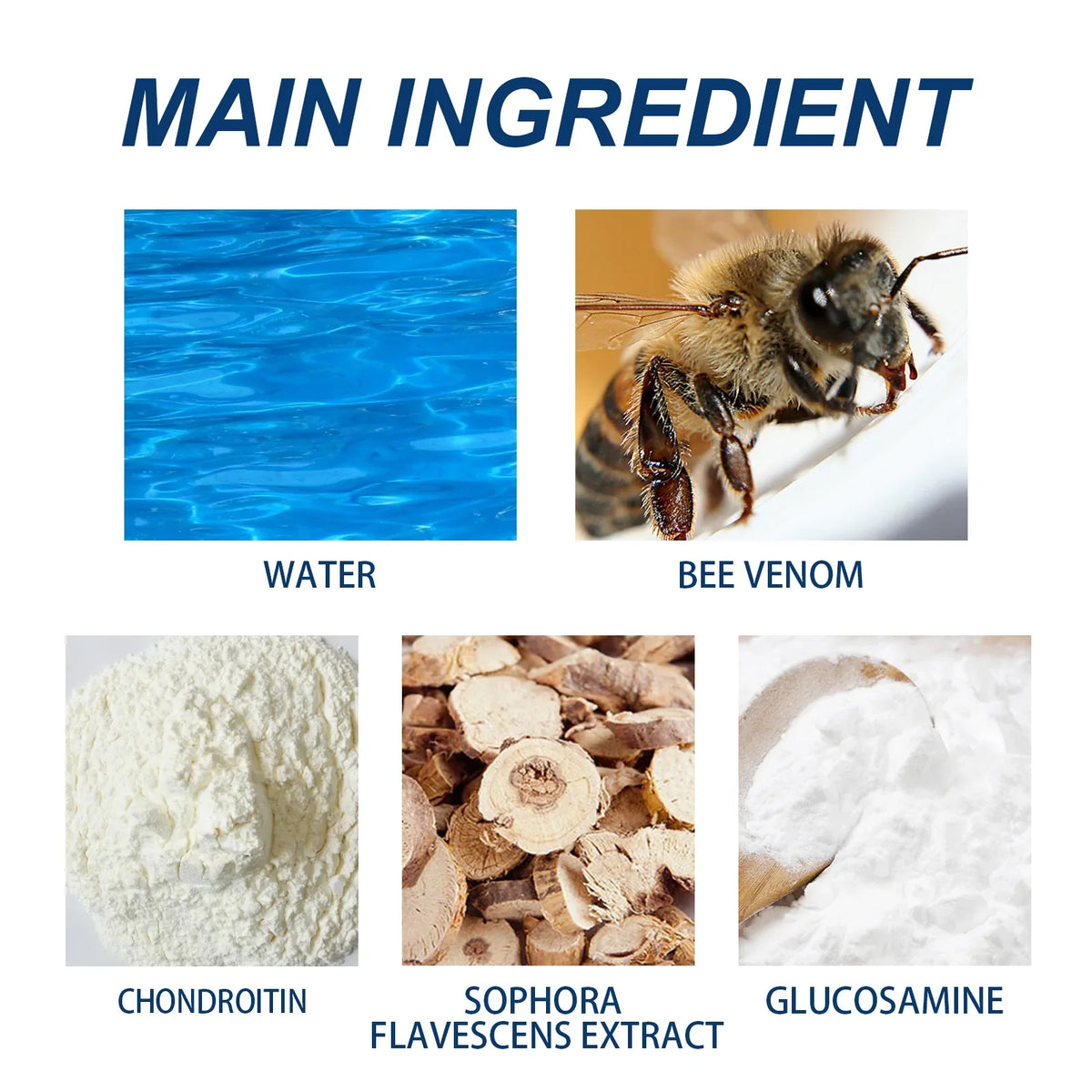 Key ingredients of Ximonth Bee Venom Joint Care Ointment – Bee Venom, Chondroitin, Matrine Extract