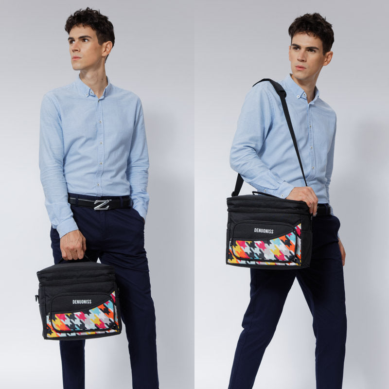 Innovative waterproof aluminum foil insulation bag refrigerated leak-proof ice pack multi-functional lunch box bag large capacity meal bag