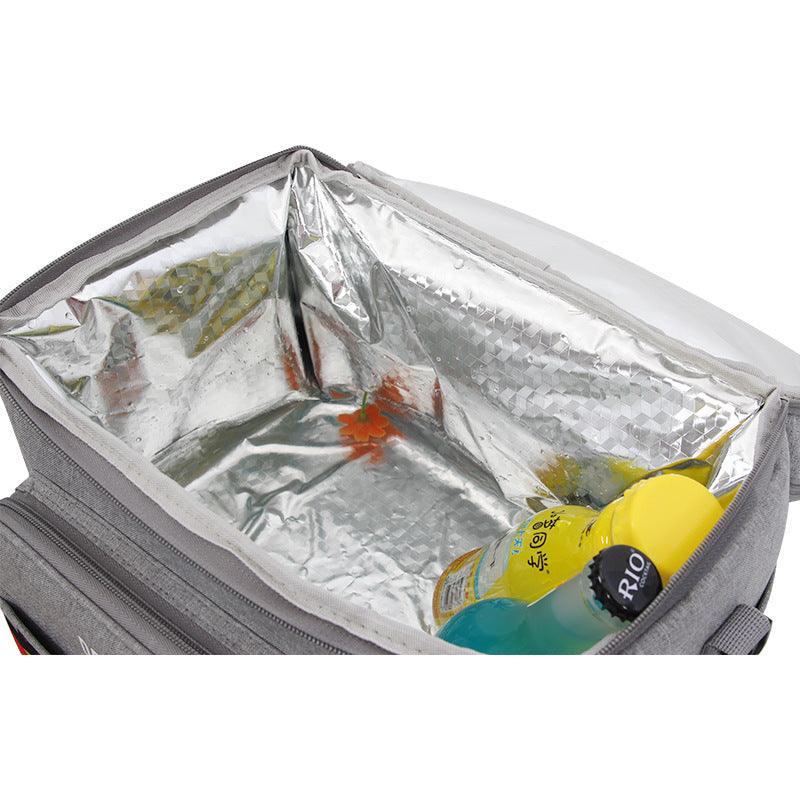 Innovative waterproof aluminum foil insulation bag refrigerated leak-proof ice pack multi-functional lunch box bag large capacity meal bag